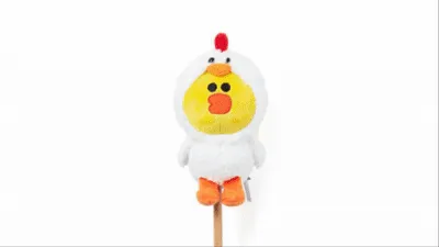 3p LINE Friends Jungle Brown Doll Massager Tools Chicken Sally Kids Toys