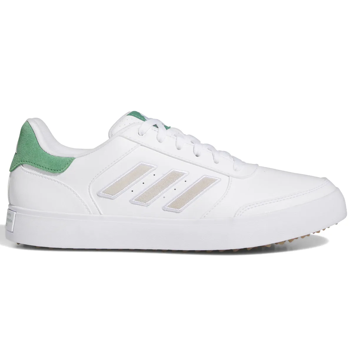 adidas Golf Shoes - White/Green - Retrocross 24 - Spikeless - Preloved