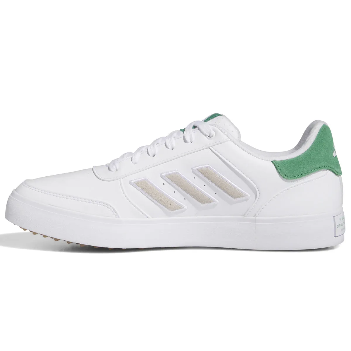 adidas Golf Shoes - White/Green - Retrocross 24 - Spikeless - Preloved