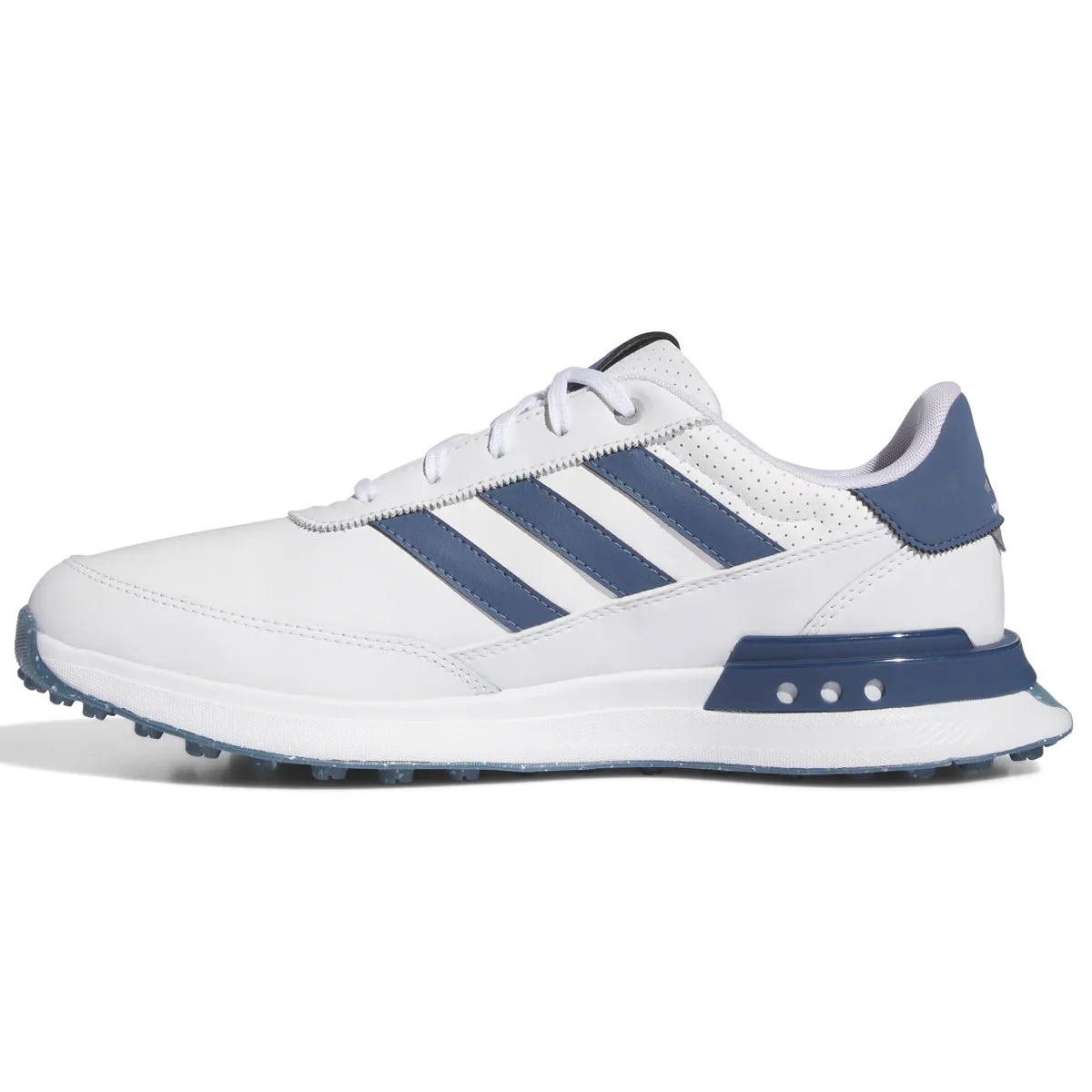 Adidas Spikeless Leather Golf Shoes - White/Navy