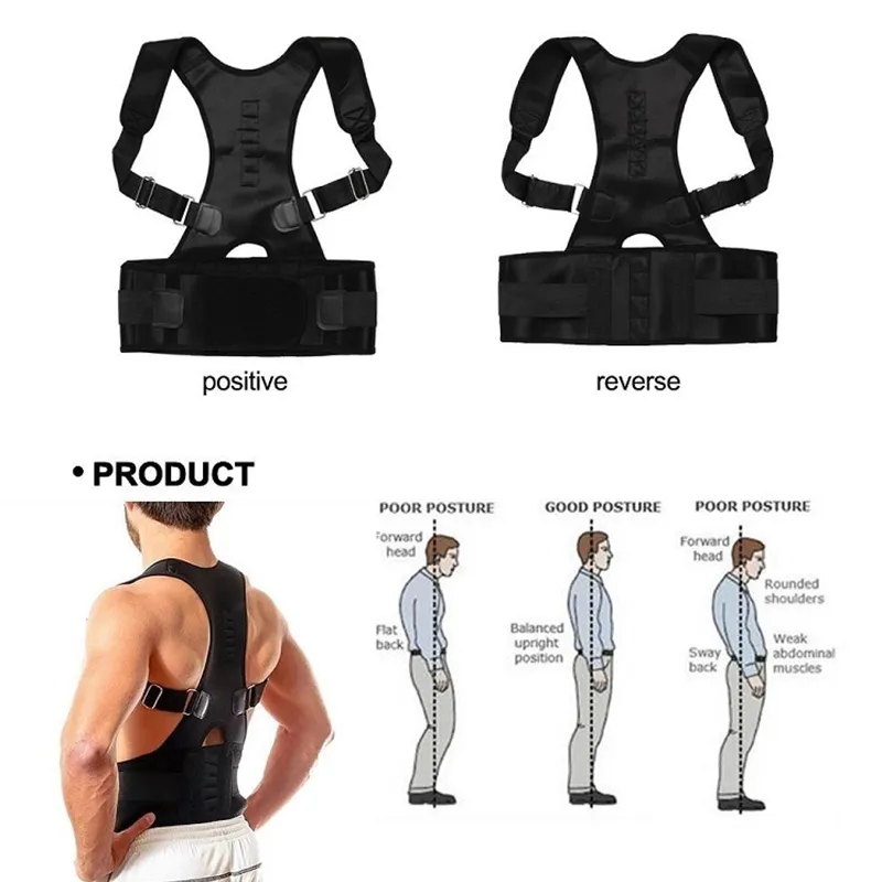 Adjustable Magnetic Posture Corrector Shoulde Back Waist Brace