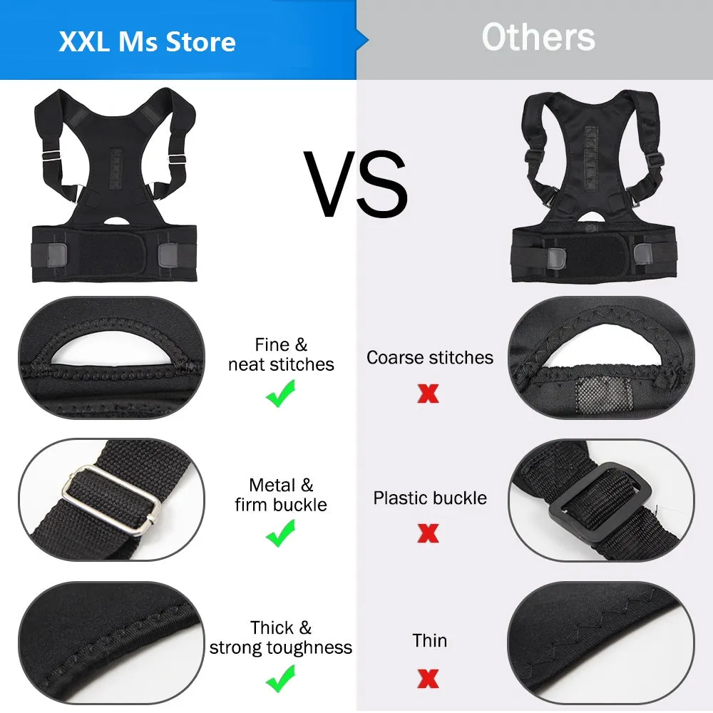 Adjustable Magnetic Posture Corrector Shoulde Back Waist Brace