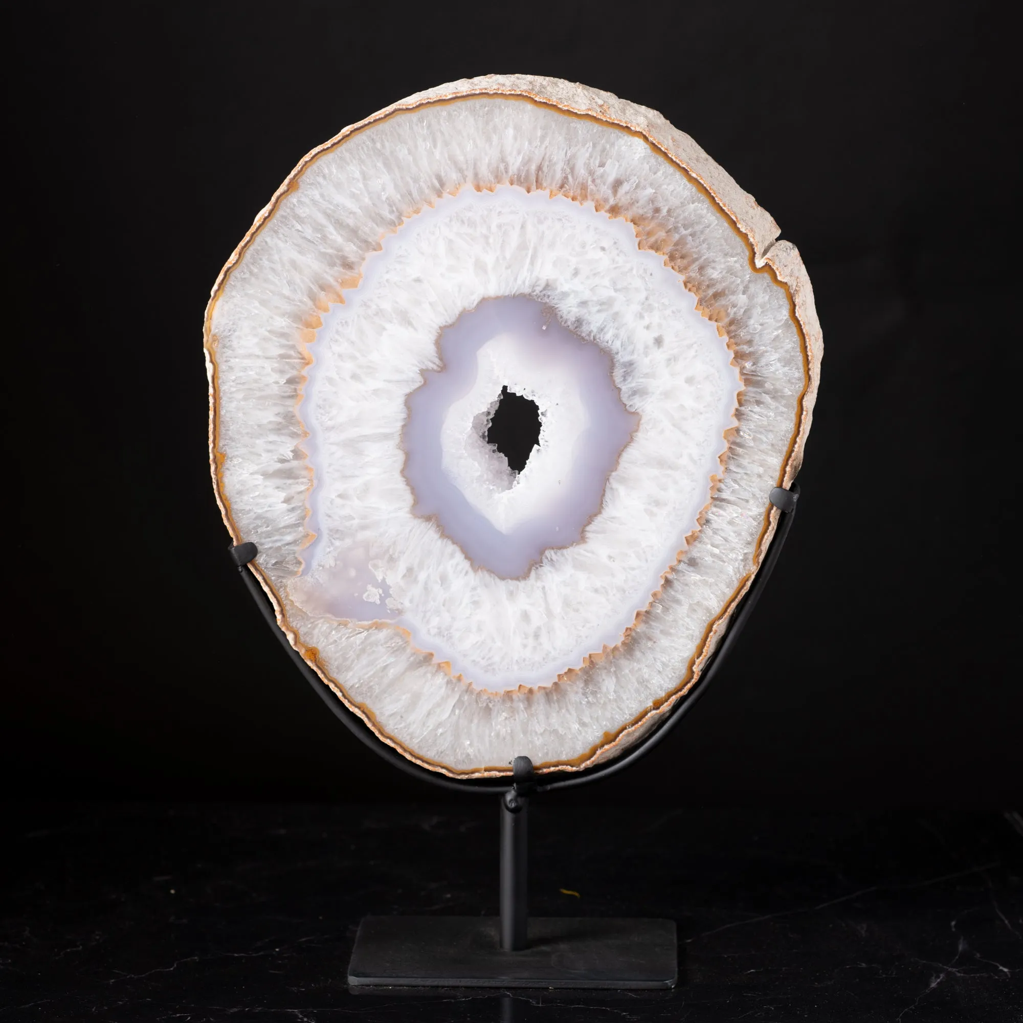 Agate Geode Slice on Stand