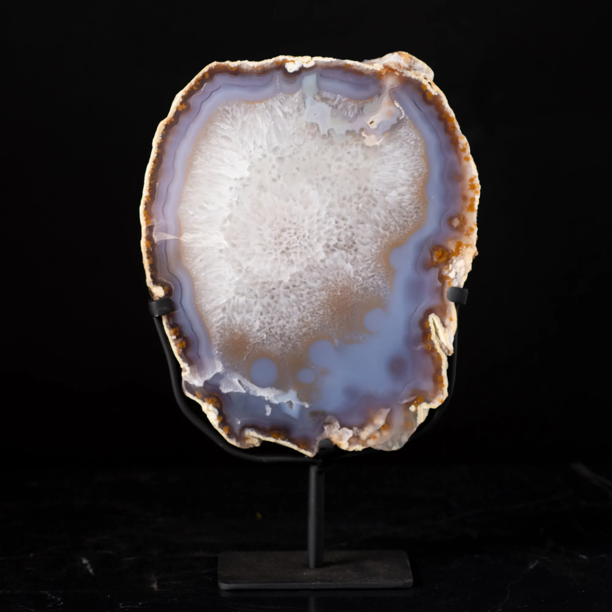 Agate Geode Slice on Stand