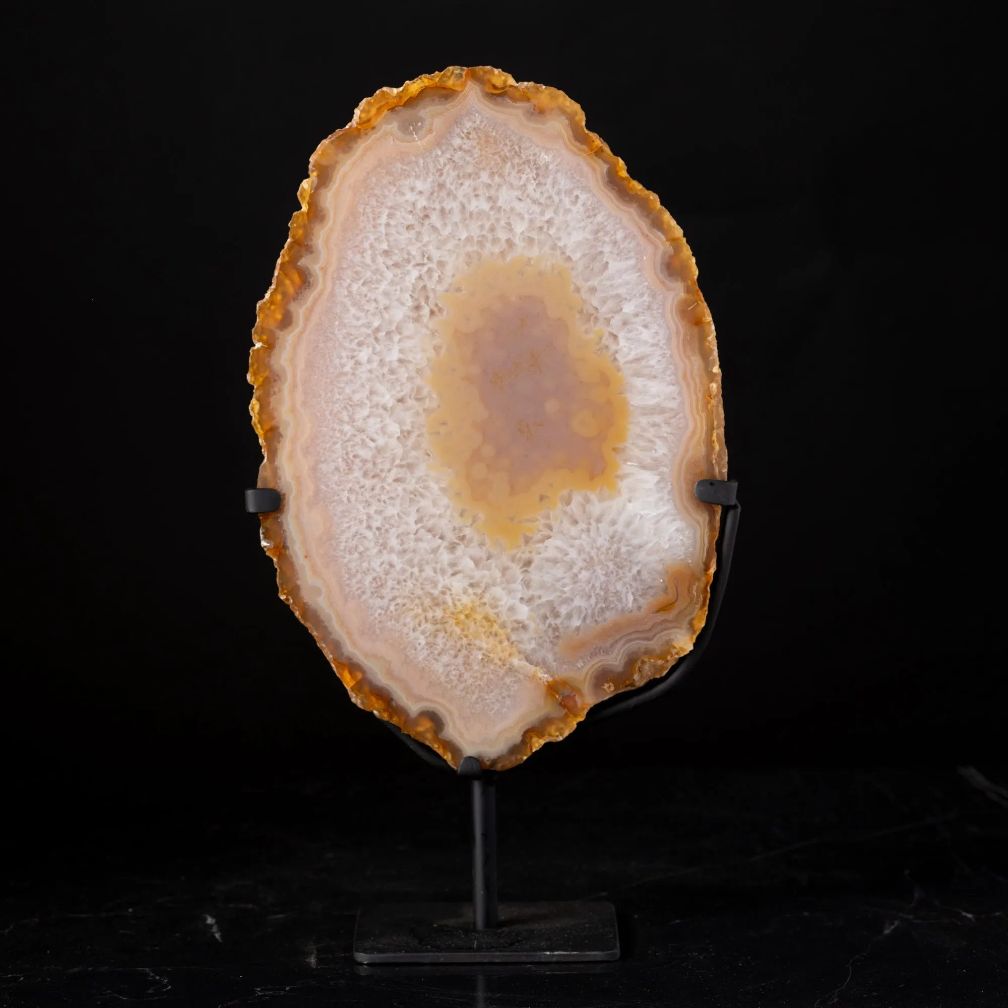 Agate Geode Slice on Stand