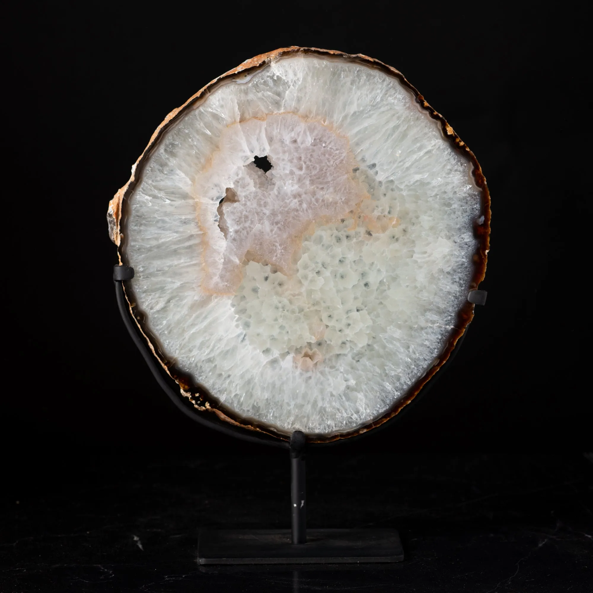 Agate Geode Slice on Stand