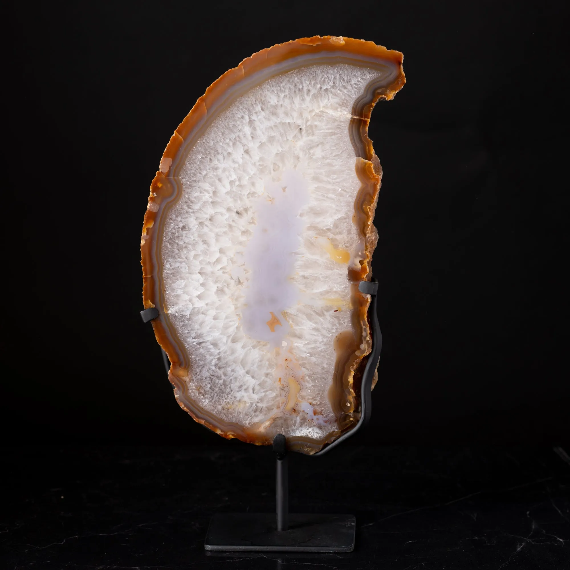 Agate Geode Slice on Stand