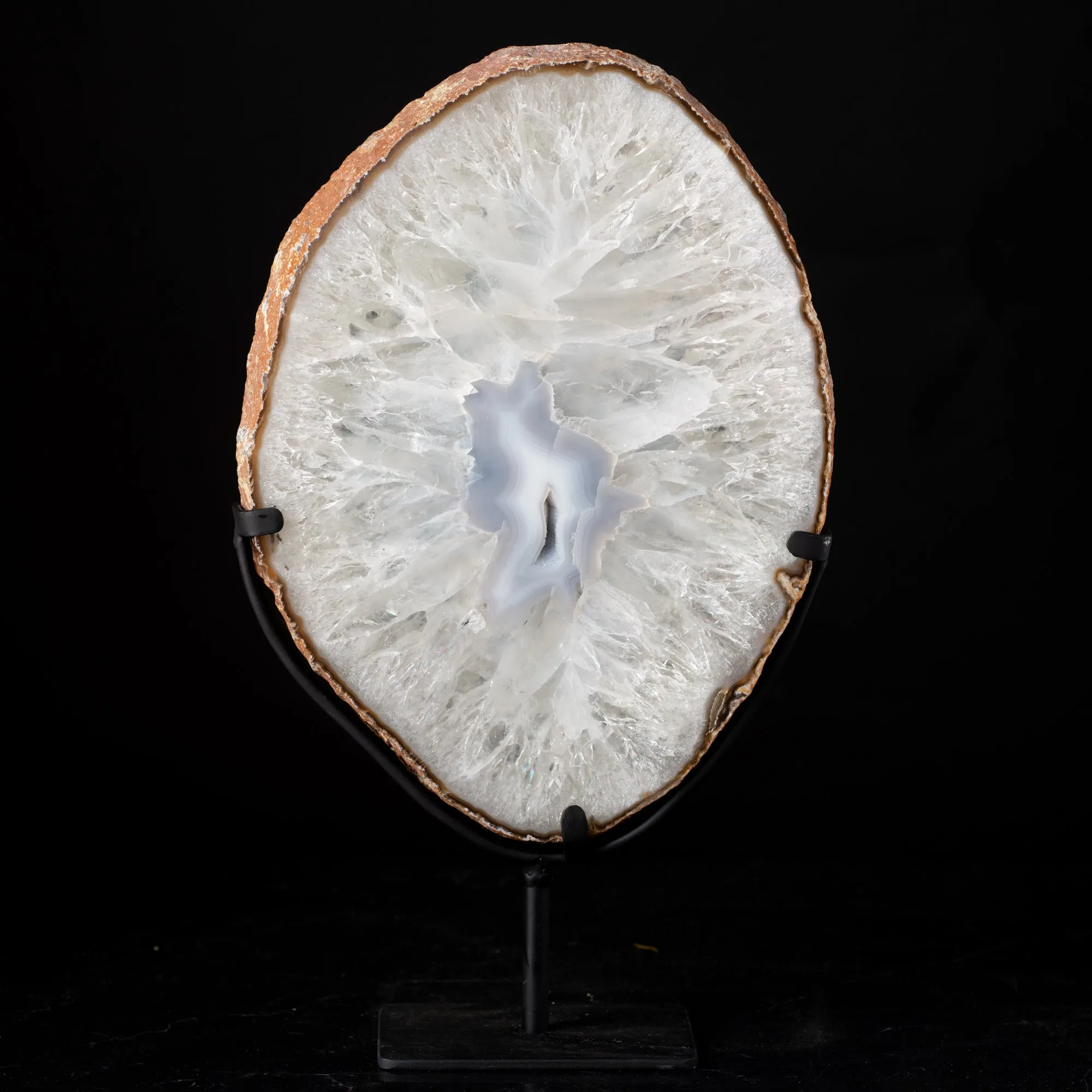 Agate Geode Slice on Stand