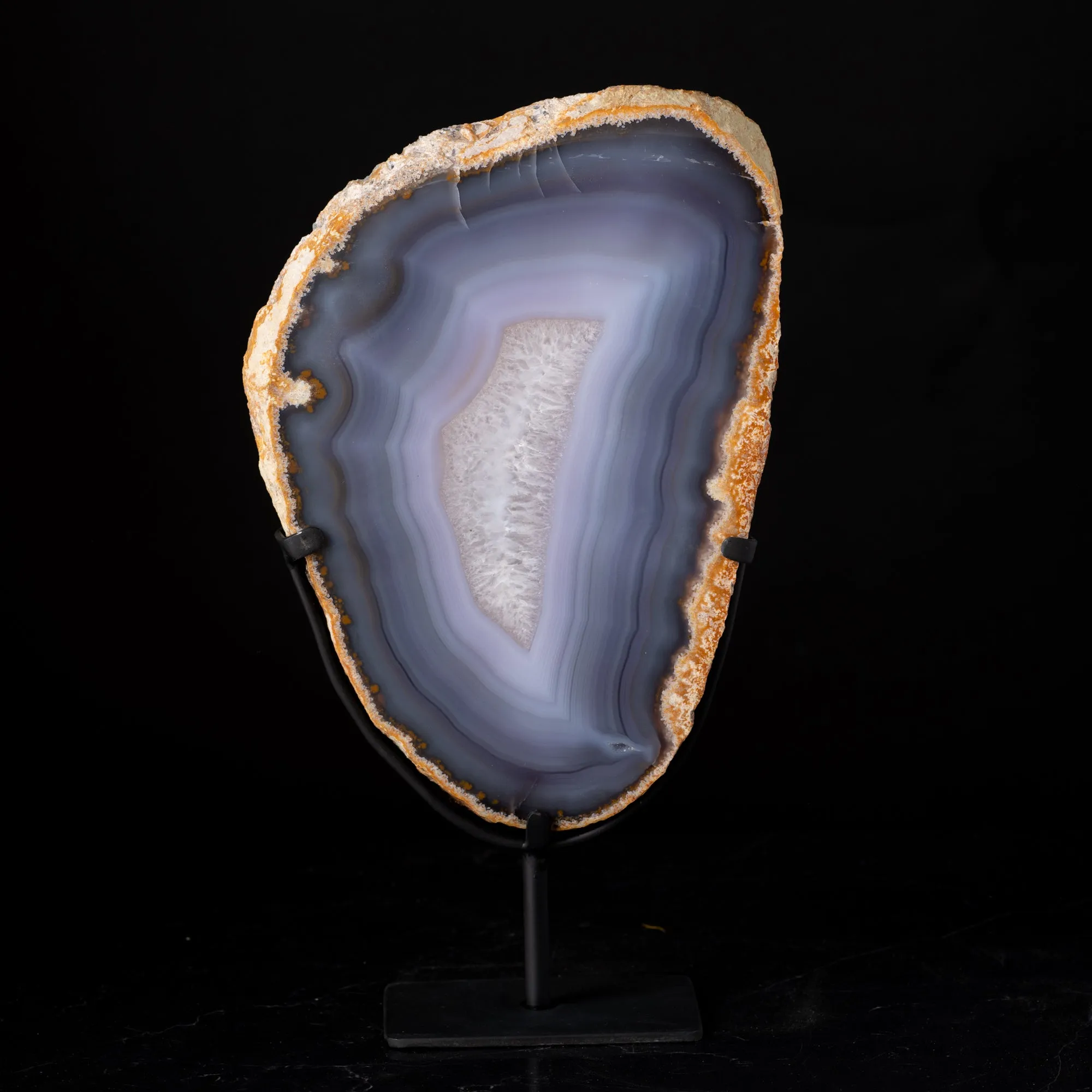 Agate Geode Slice on Stand