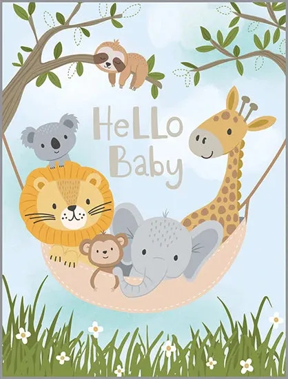 Baby Card, Animal Hammock