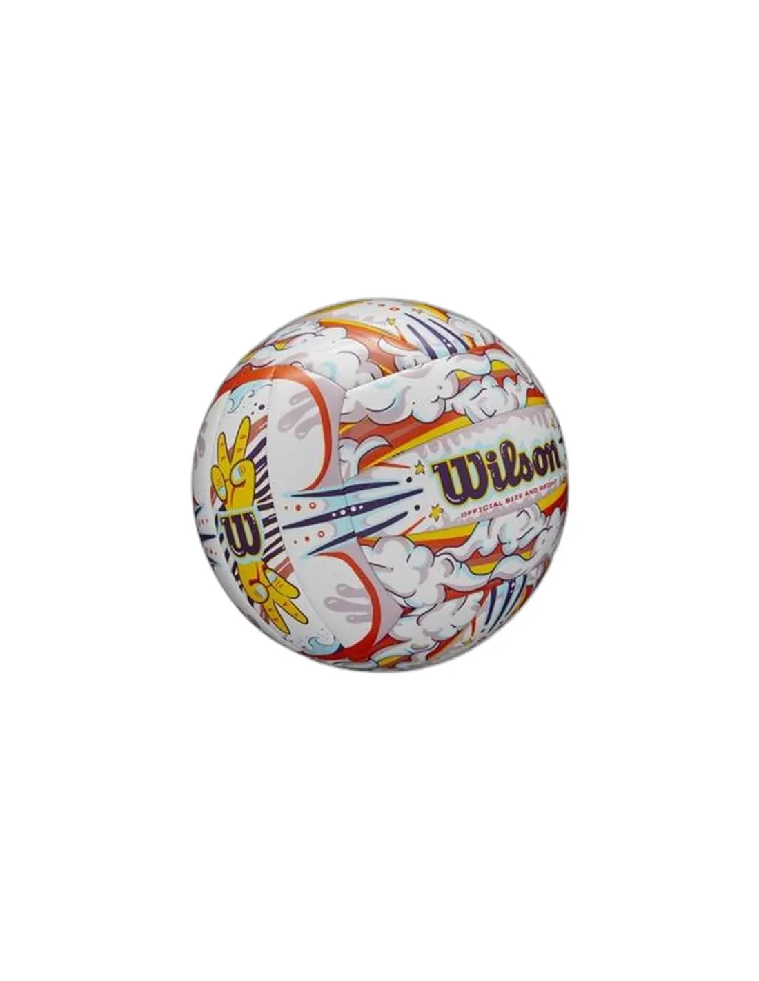 Balones de Voleibol Wilson Graffiti Peace Vb White/Orange Of