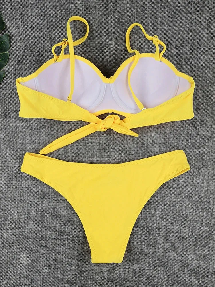 Bandeau Push Up Bikini Two Piece