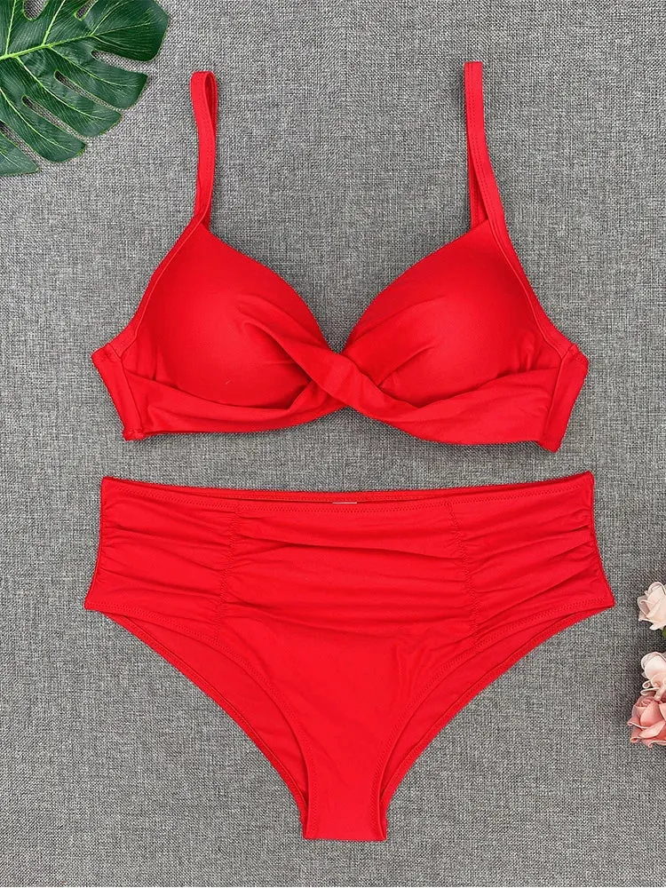 Bandeau Push Up Bikini Two Piece