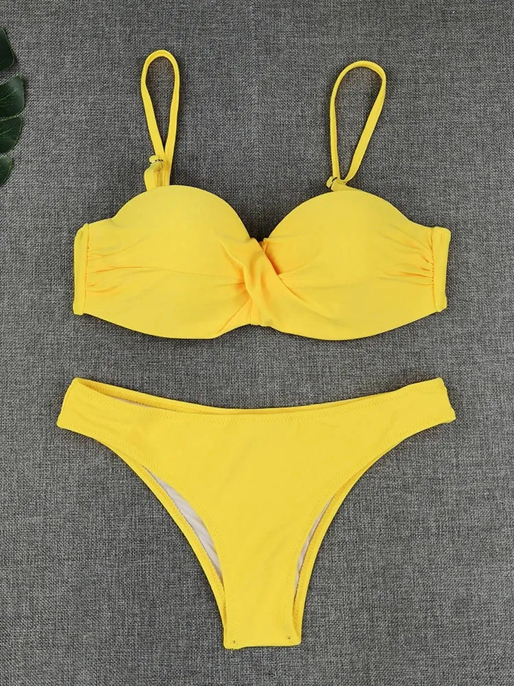 Bandeau Push Up Bikini Two Piece