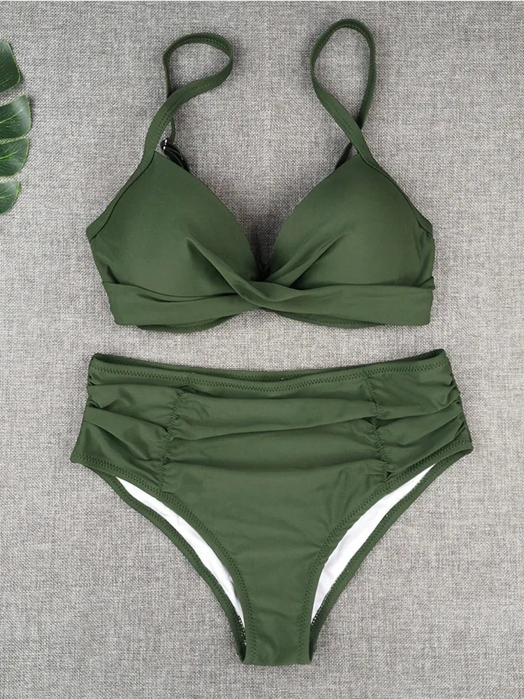 Bandeau Push Up Bikini Two Piece