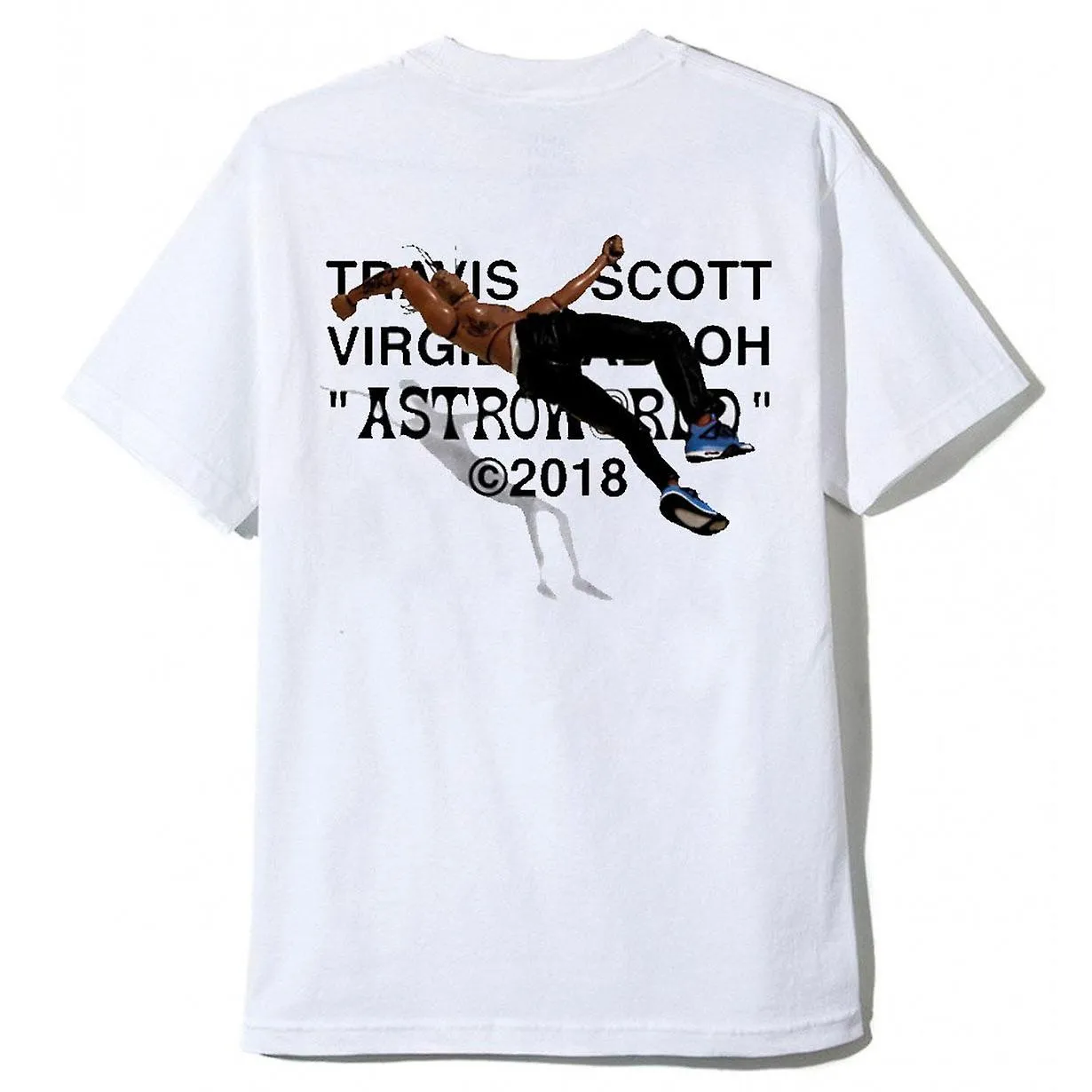 Camiseta blanca Travis Scott X Virgil Abloh