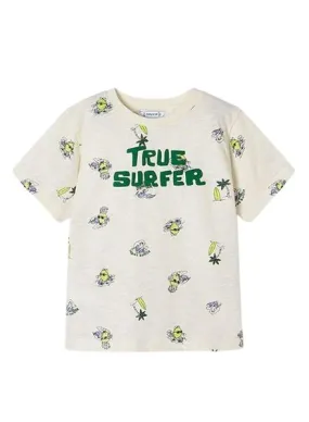 Camiseta Mayoral True Surfer Blanco Para Niño