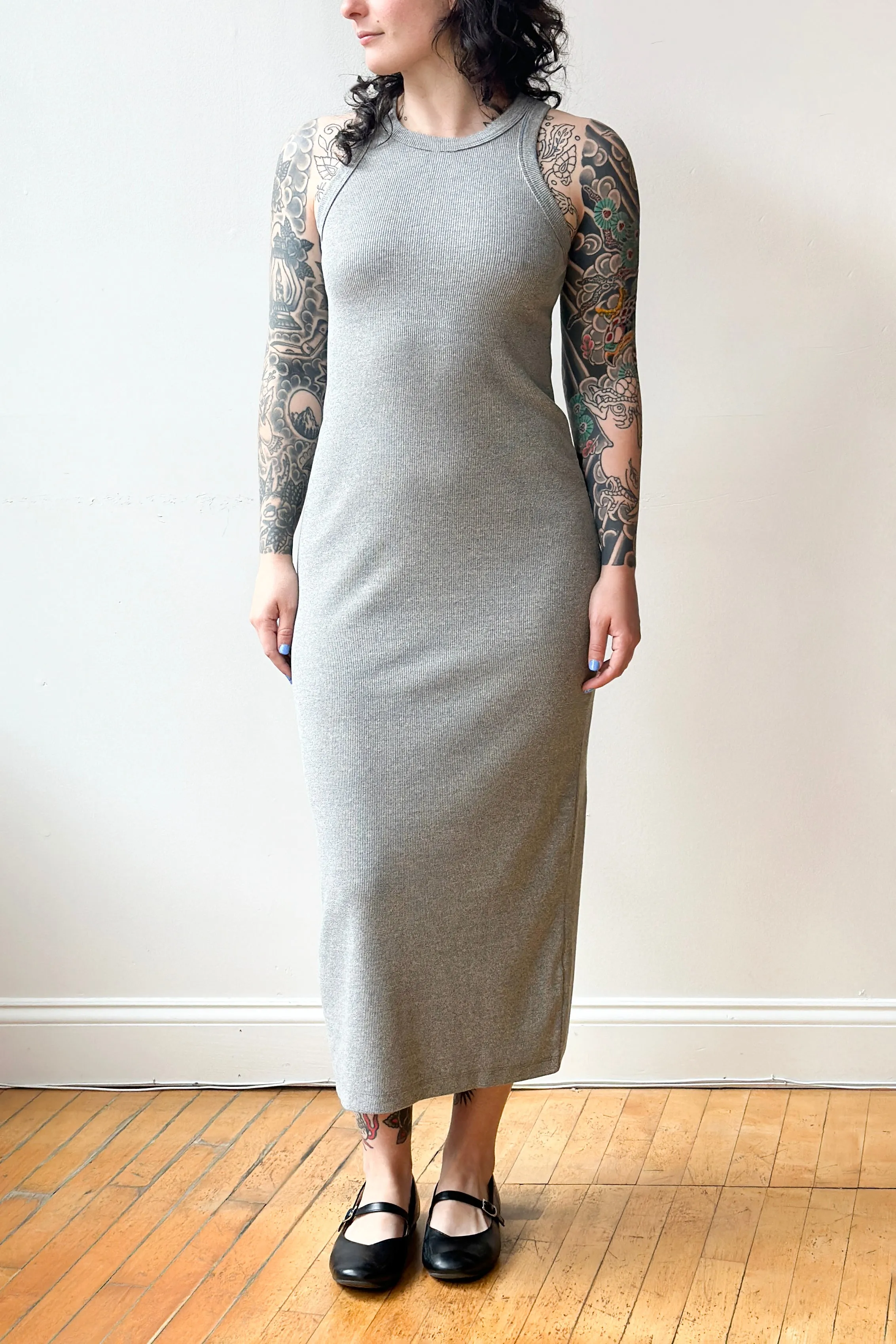 Cassidy Dress in Heather Grey