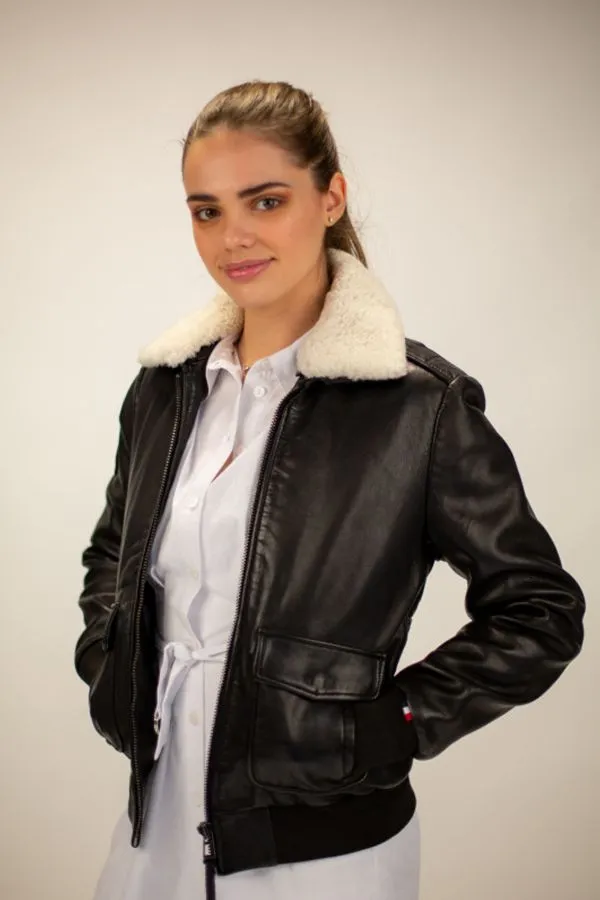 Chaqueta Mujeres Redskins Todd Alpha Black Col Blanc