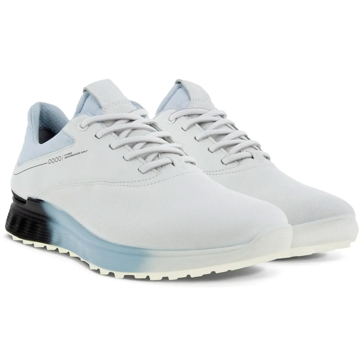 Ecco S-Three Golf Shoes - White/Black/Air