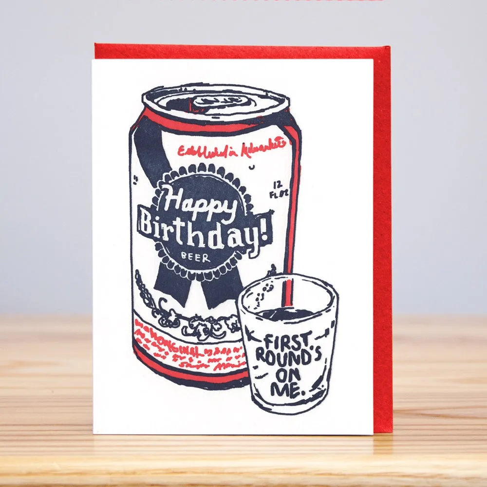 First Round Birthday Card