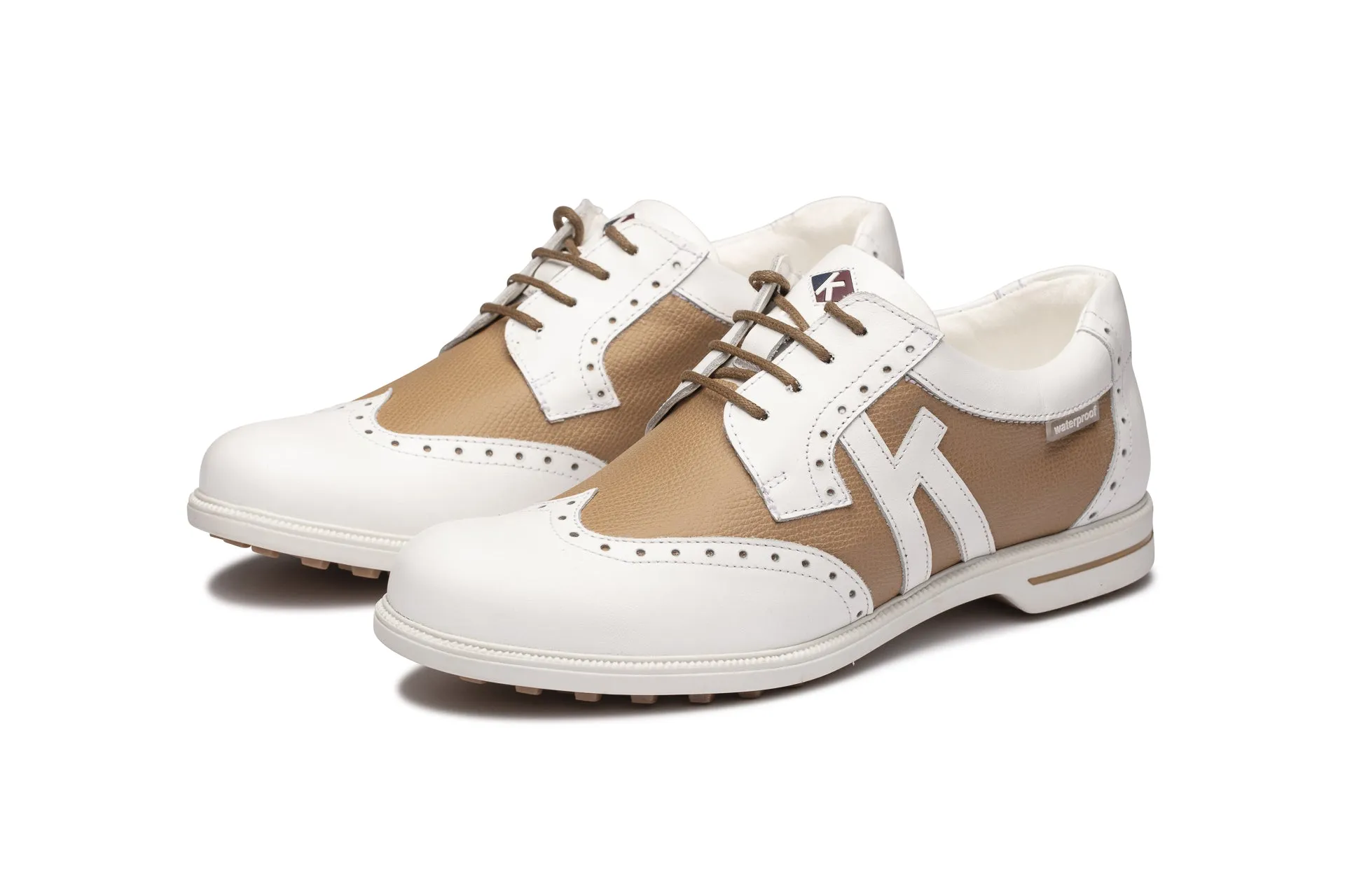 Florida 02  White|Beige   Women's Golf Shoes FL002 02