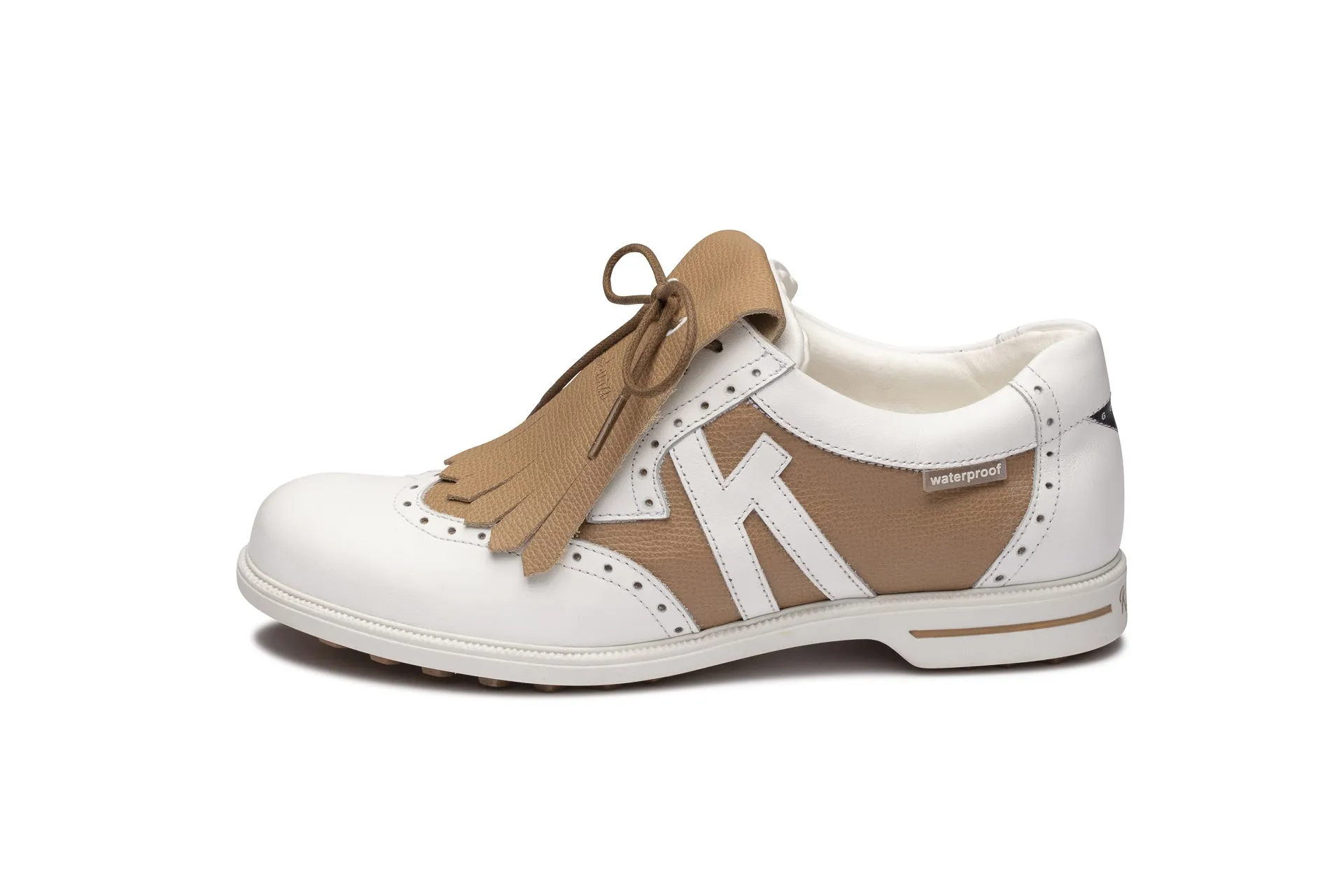 Florida 02  White|Beige   Women's Golf Shoes FL002 02