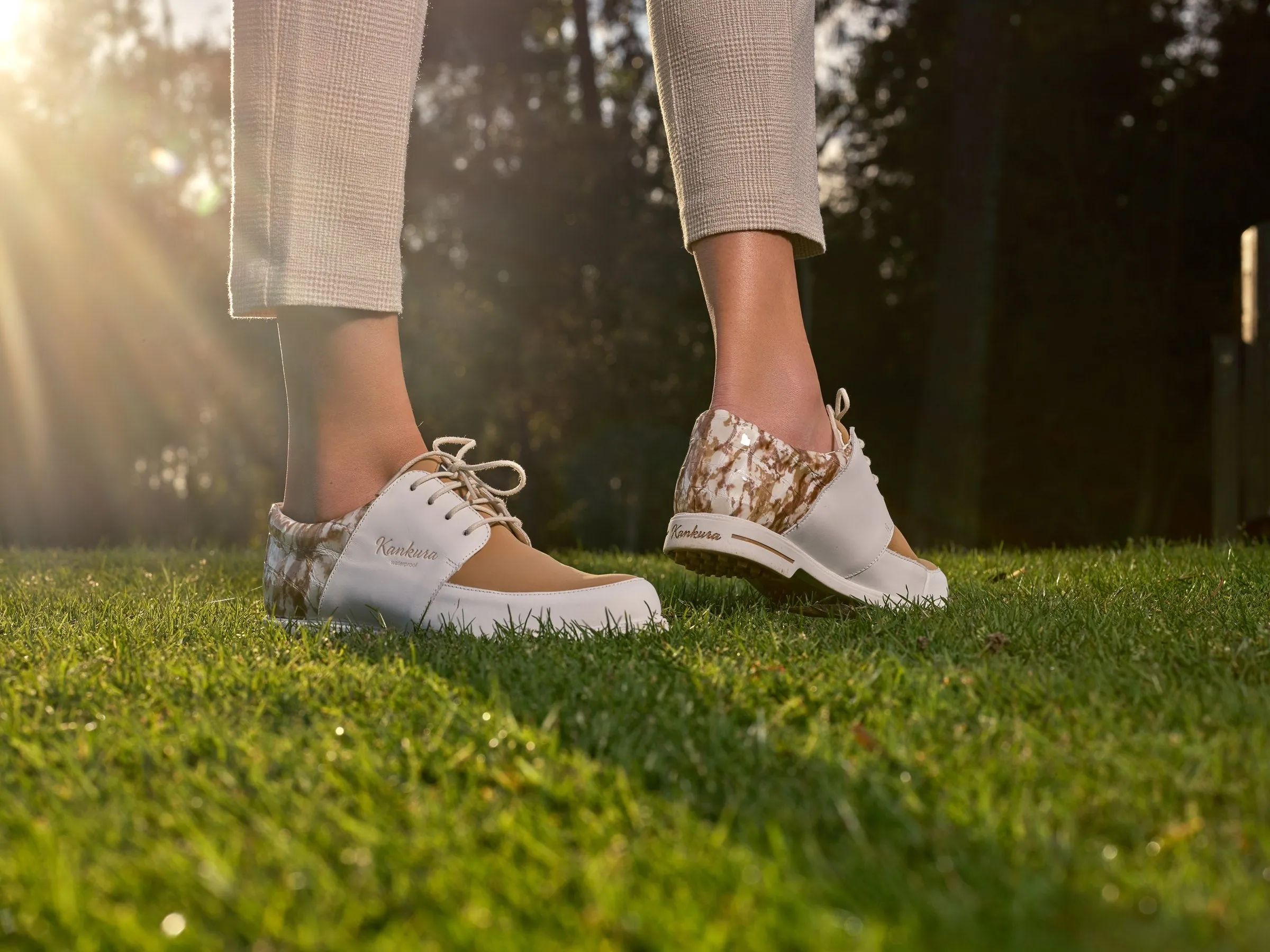 Florida 04   White|Beige   Women's Golf Shoes FL004 01