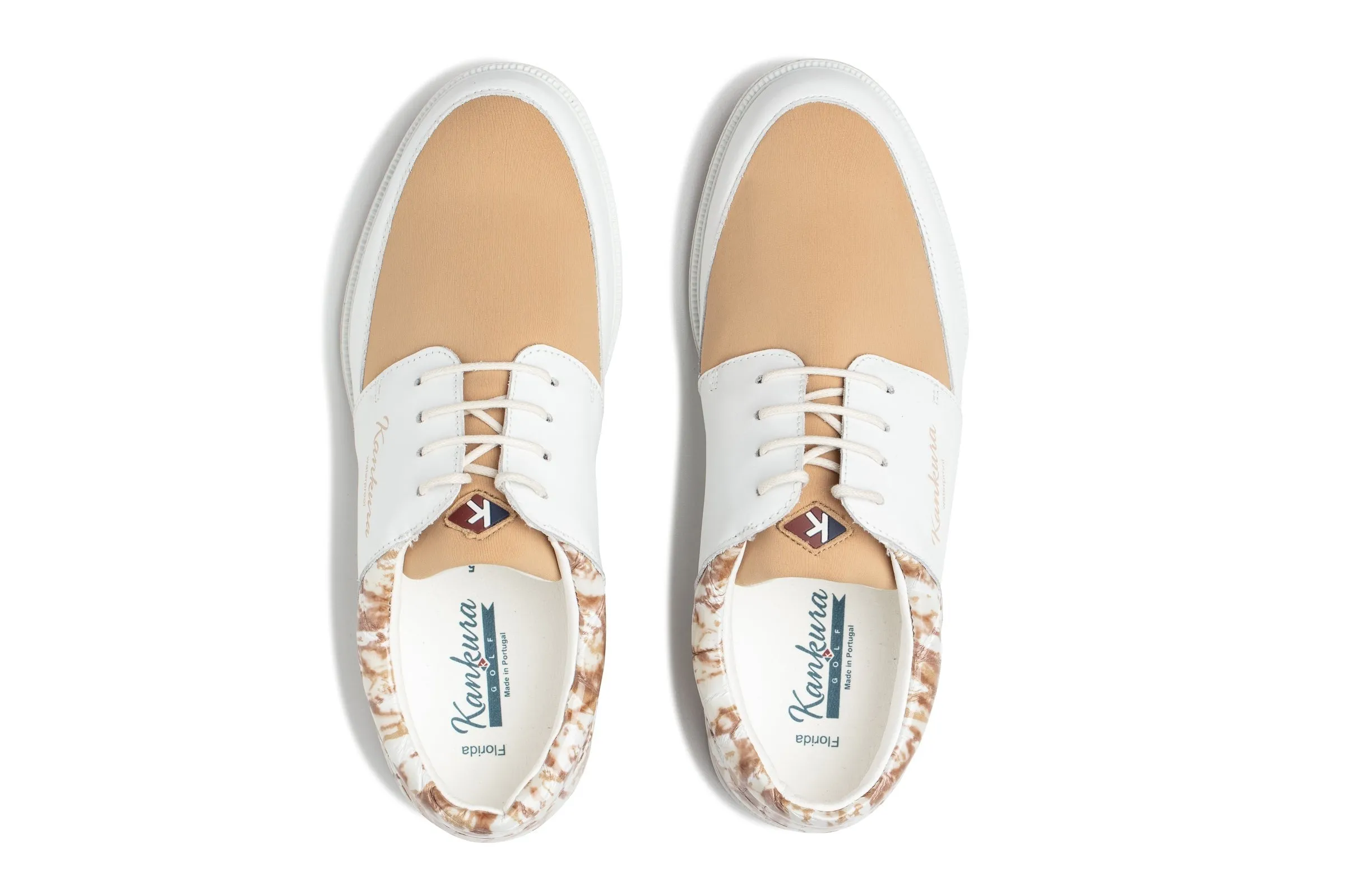 Florida 04   White|Beige   Women's Golf Shoes FL004 01