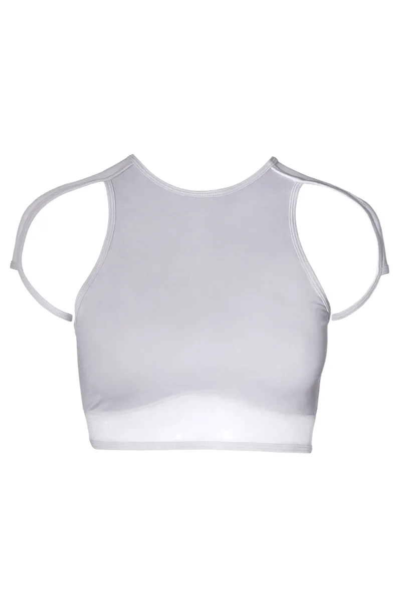 Hamade Crop Top - Light Grey