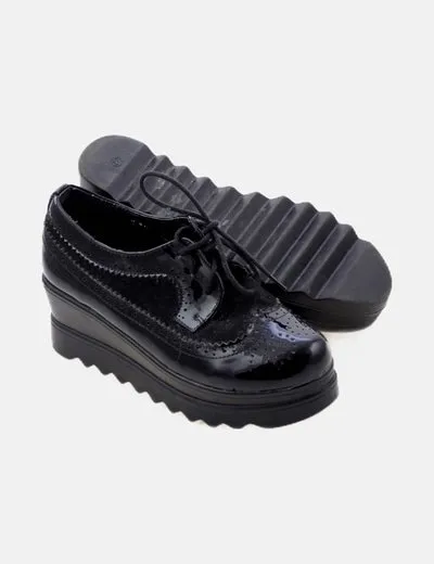 Ideal Shoes Zapato negro oxford