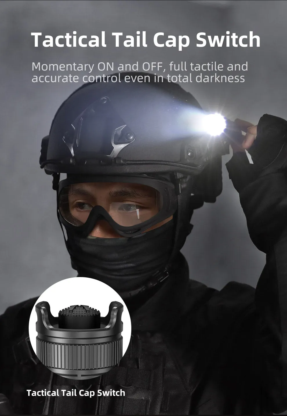 KLARUS TACTICAL HELMET LAMP XT1C PRO - 1000 LUMENS