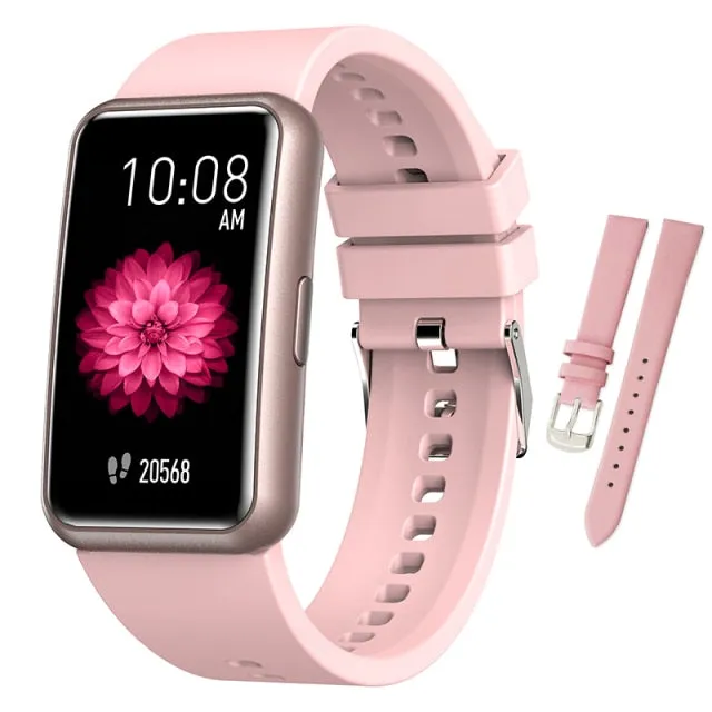 Ladies Sports Fitness Tracker Smartwatch Wristbands for Android IOS