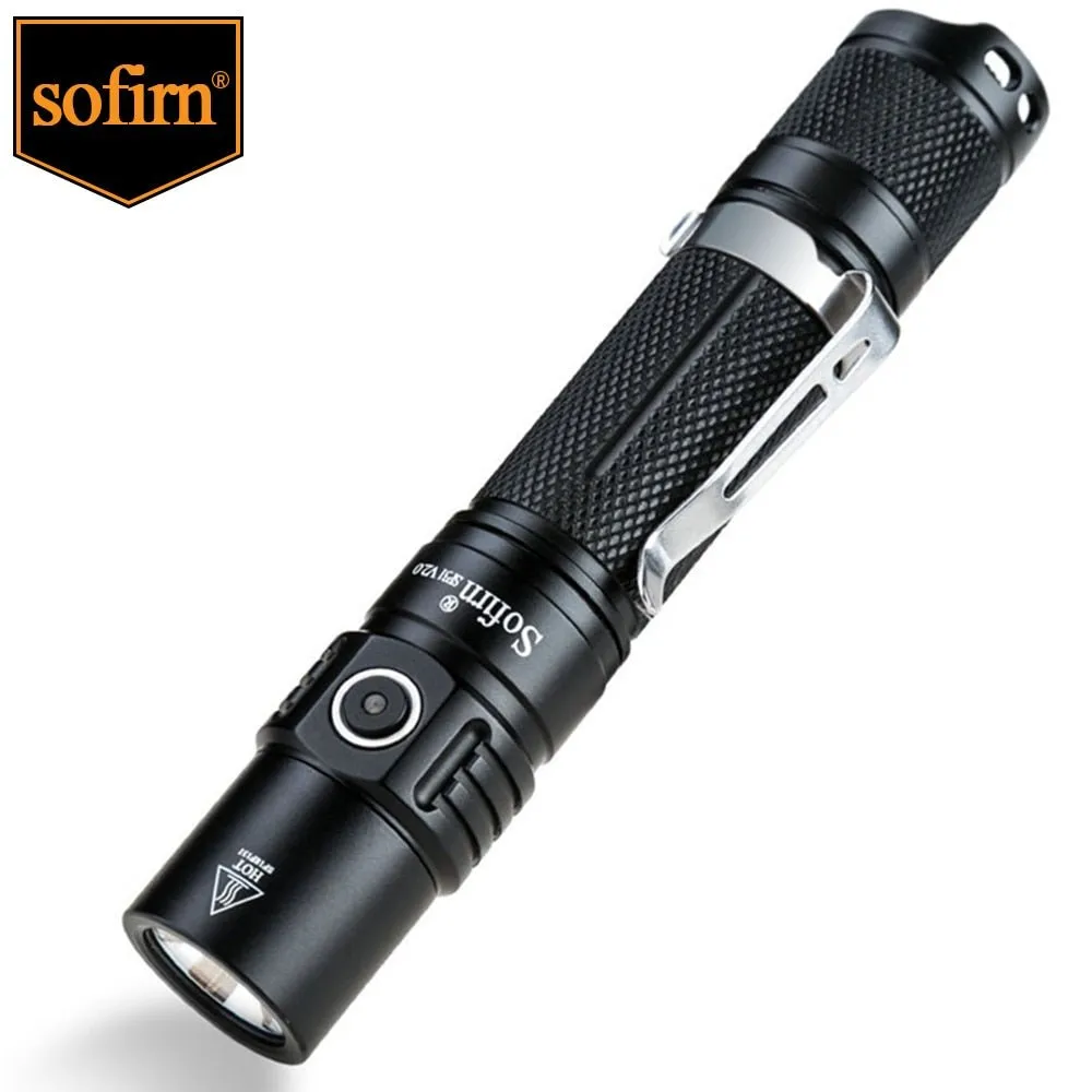 Lampe de poche tactique à lumière LED 1200 lumens Cree XPL HI Sofirn - SP31-V2.0