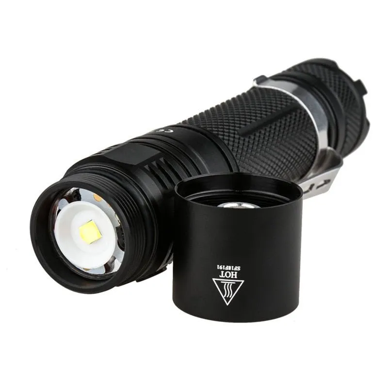 Lampe de poche tactique à lumière LED 1200 lumens Cree XPL HI Sofirn - SP31-V2.0