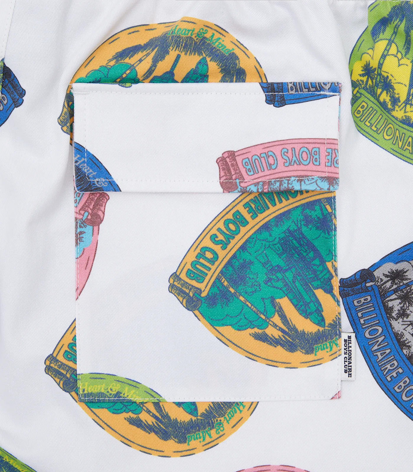 LAUNCH PAD A/O PRINT SHORTS - WHITE