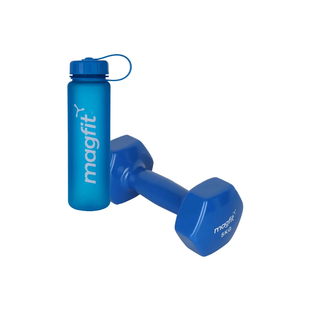 MagFit Twist Bottle (500ML) + Vinyl Dumbell (5KG)