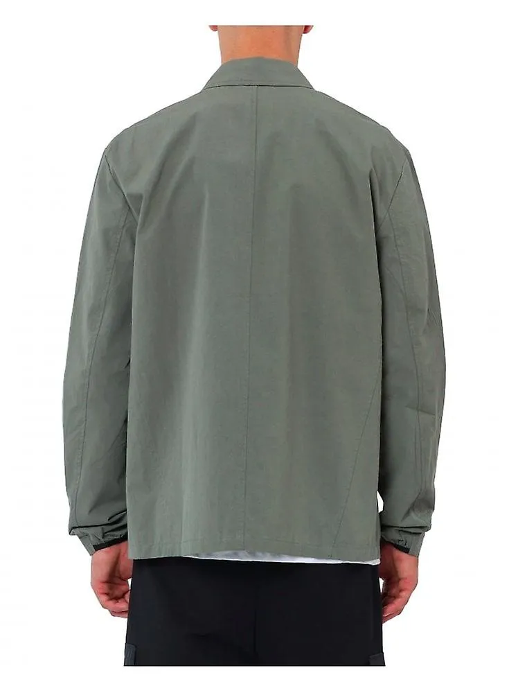 Men's Religion Cotton Terrace Overshirt Olive