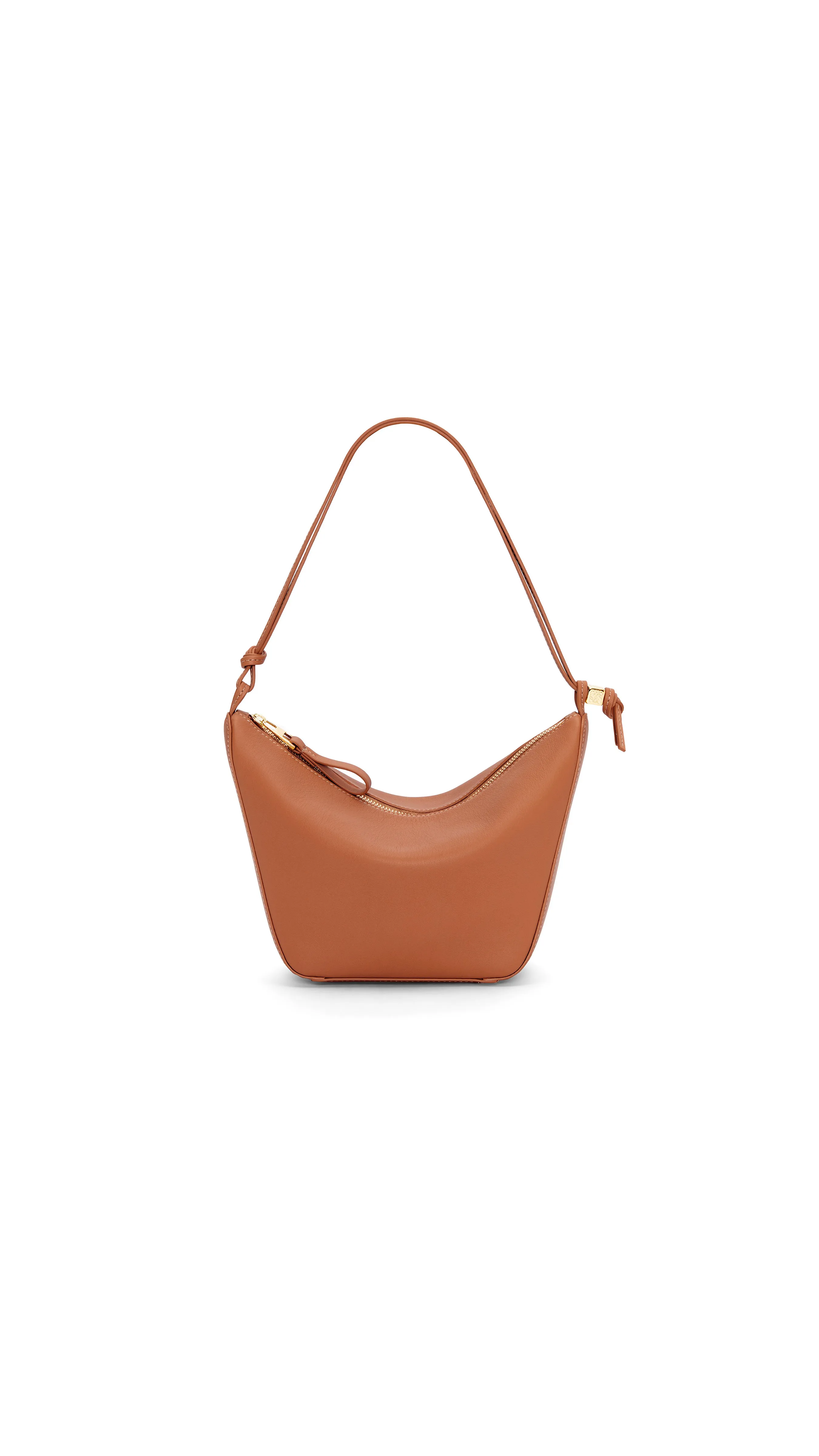 Mini Hammock Hobo Bag in Classic Calfskin - Tan