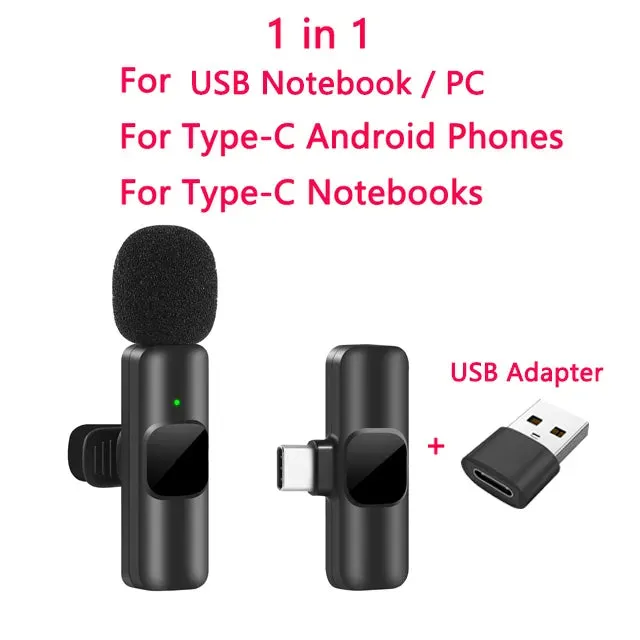 Mini Mic Portable for iPhone Android Live Broadcast