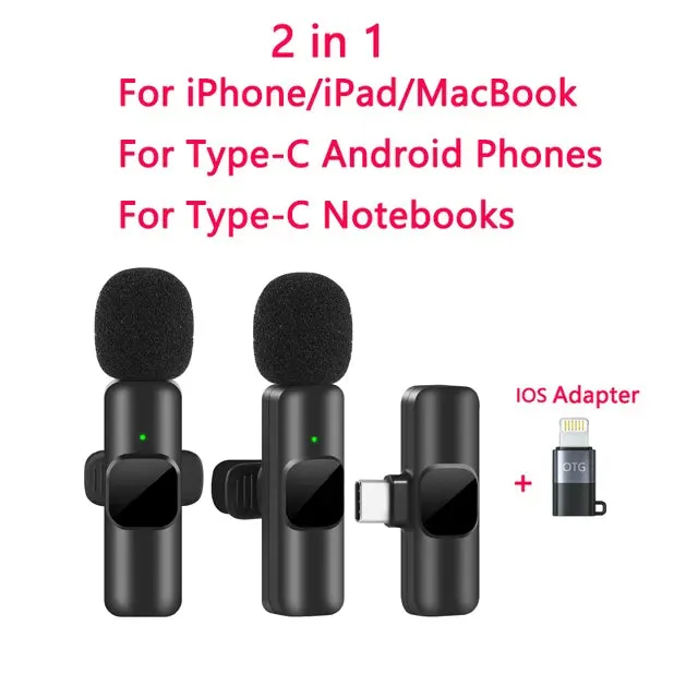 Mini Mic Portable for iPhone Android Live Broadcast