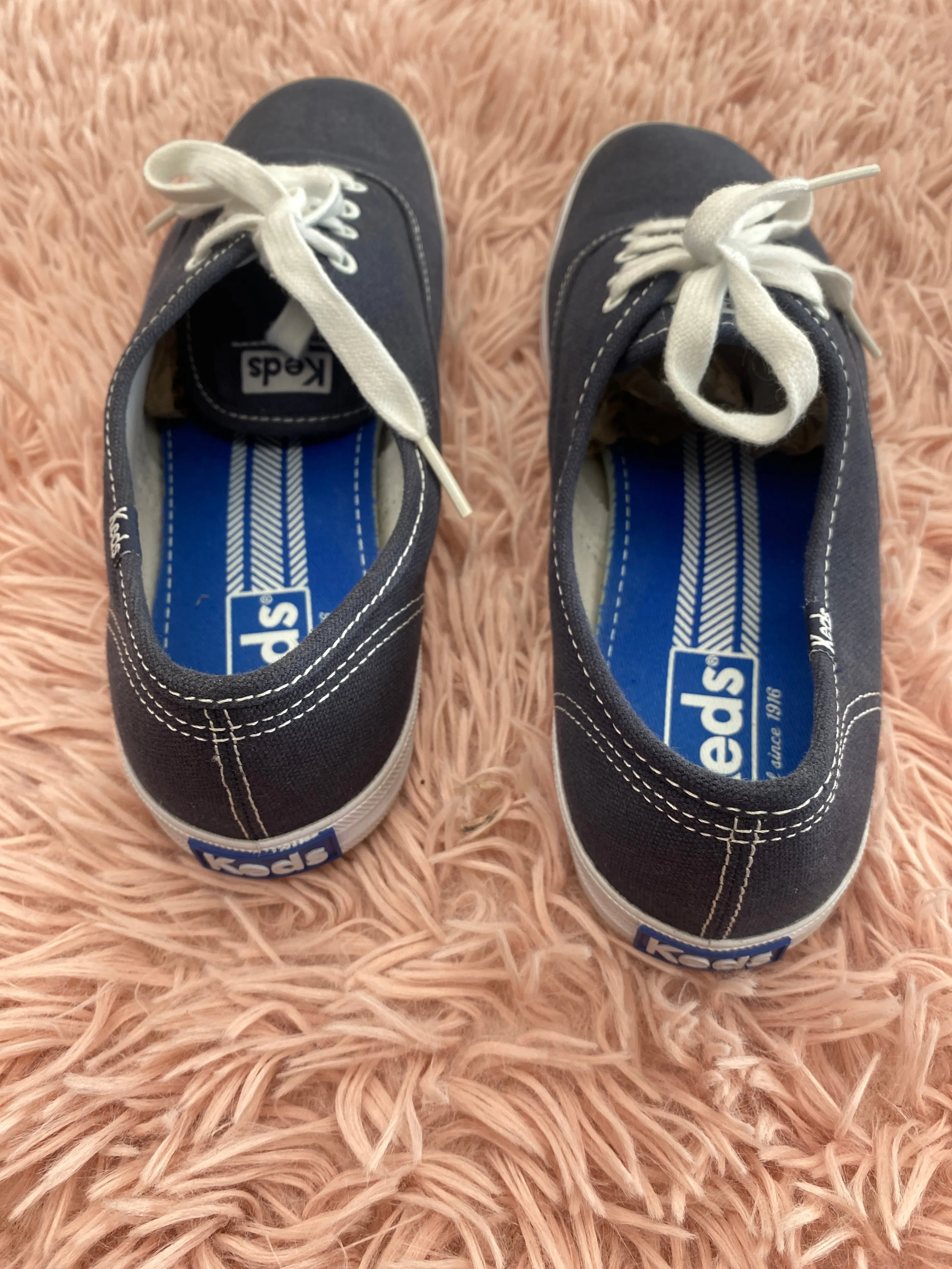 Navy Shoes Sneakers Keds, Size 8.5