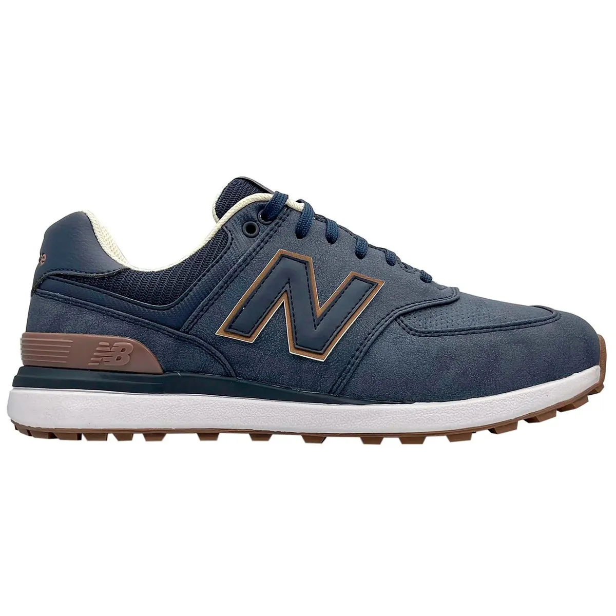 New Balance 574 Golf Shoes - Navy/Gum