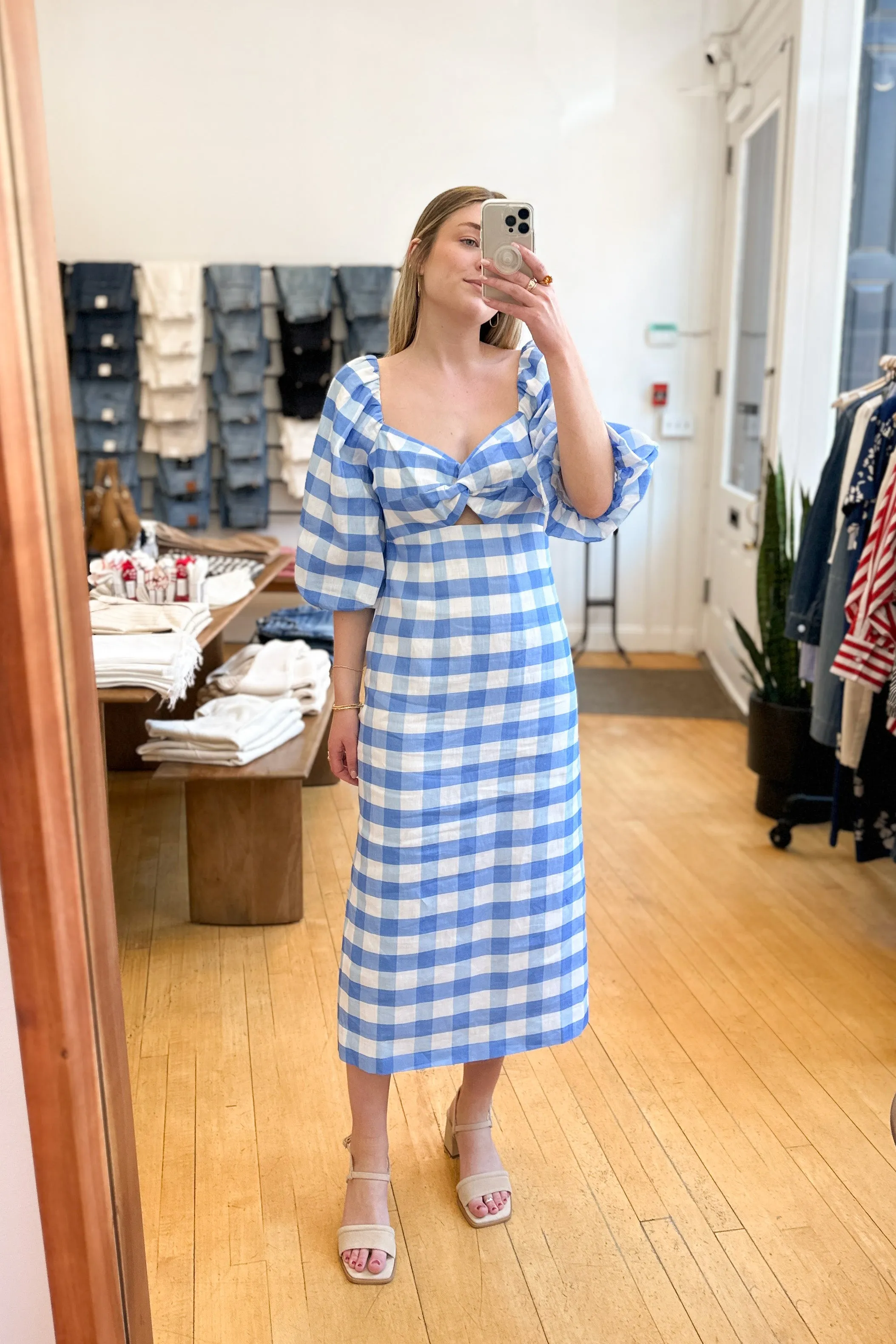 Noa Dress in Toulouse Gingham