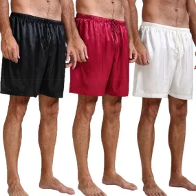 Off Track Men Silk Pajama Shorts