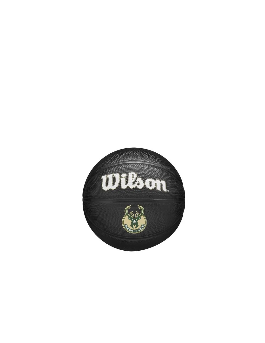 Pelota de Baloncesto Wilson Nba Team Tribute Mini Negro Mil Bucks