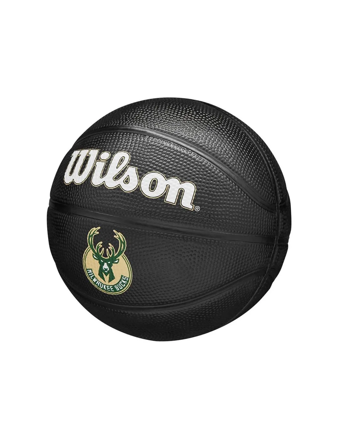 Pelota de Baloncesto Wilson Nba Team Tribute Mini Negro Mil Bucks