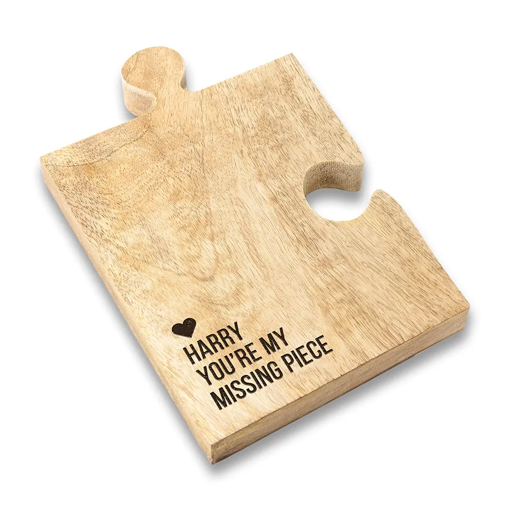 Personalised Missing Piece Jigsaw Bottle Coaster