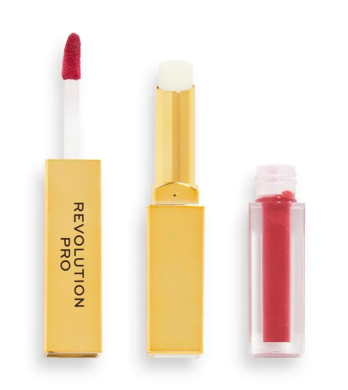 Revolution Pro - Dúo de labial líquido + bálsamo Supreme Stay 24HR - Stiletto