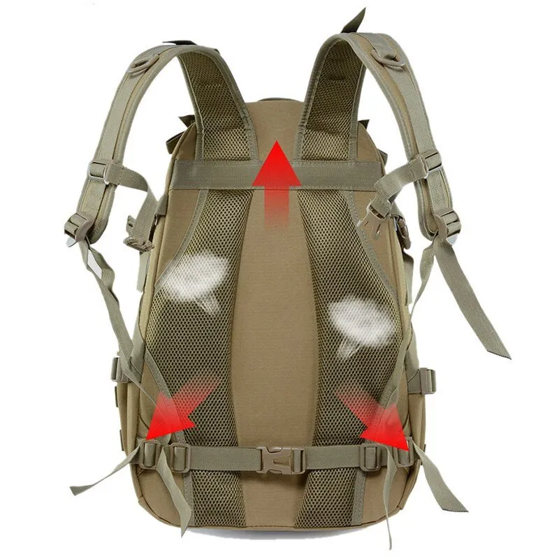 Sac à dos militaire tactique avec bandes réfléchissantes 40L Scione - Backapcak outdoor